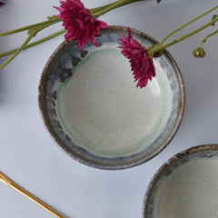 Sea Blue Snacking Bowls