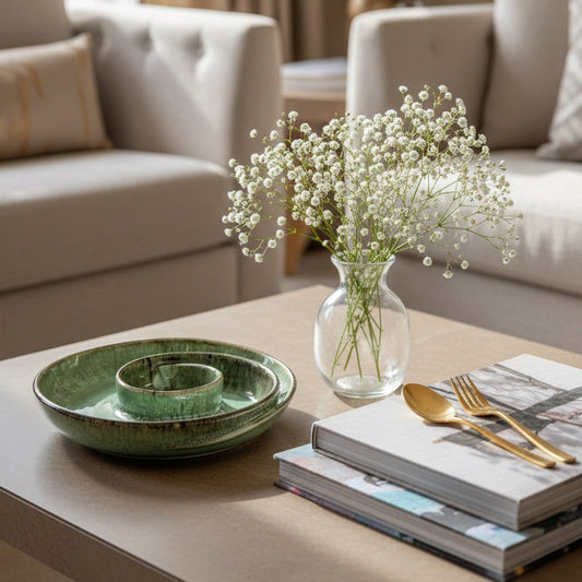 Mist Jade Swirl Platter