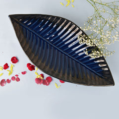 Azure Leaf Platter
