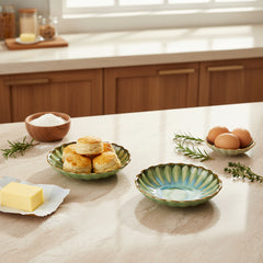 Sage Shallow Bowls set of 2