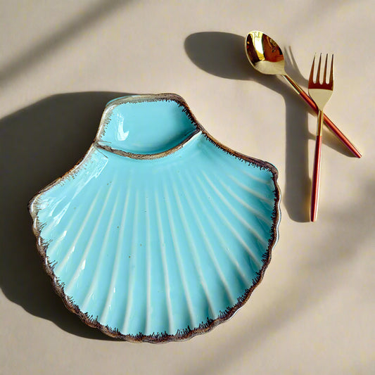 Tropical Shell Platter - Turquoise