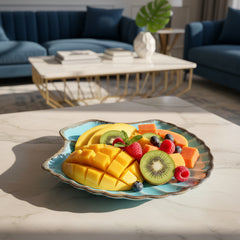 Tropical Shell Platter - Turquoise