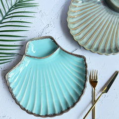 Tropical Shell Platter - Turquoise