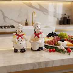 Le Petit Chef Tooth Pick Holder Set