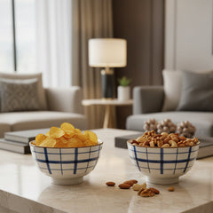 Imperial Blue Hatch Bowls