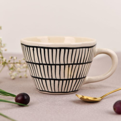 Black Weave Mugs