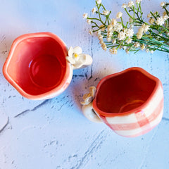 Vintage Checkered Mug