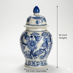 Imperial Blue Dynasty Urn - Grande