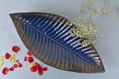 Azure Leaf Platter