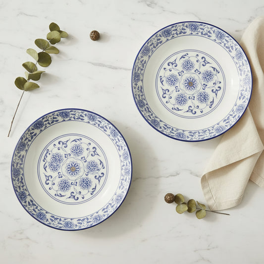 Imperial Blue Dinner Platters ~ Set of 2