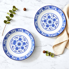 Imperial Blue Dinner Platters ~ Set of 2