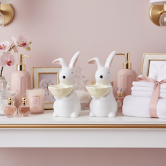 Ivory Bunny Decorative Accent