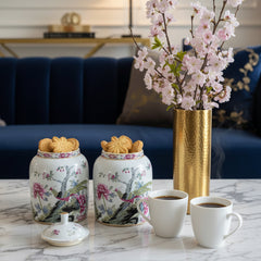 Rosé Imperial Ginger Jars ~ Set of 2