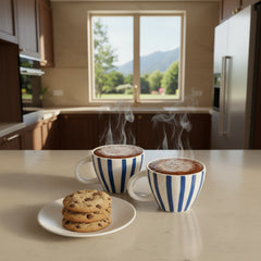 Indigo Drift Mugs ~ Set of 2