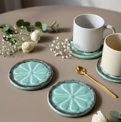 Mint Blossom Coasters