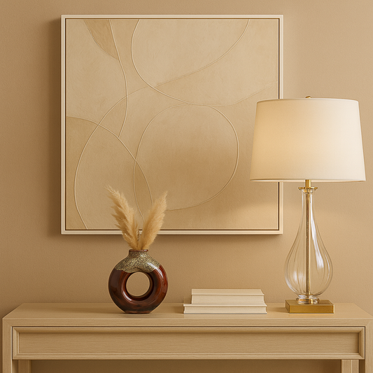 The Crimson Donut Vase