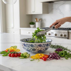 The Imperial Blue Salad Bowl