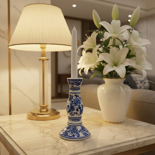 Imperial Blue Dynasty Candle Stand