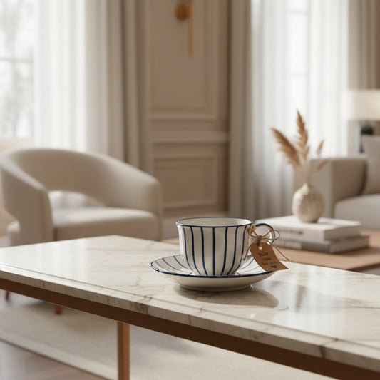 Blueberry Bloom Cup & Saucer
