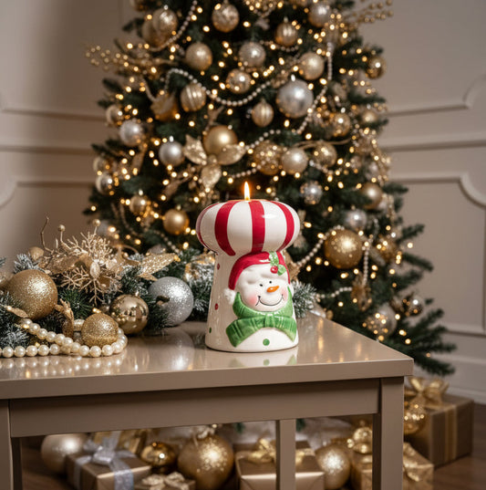 Frosty’s Festive Candle Holder