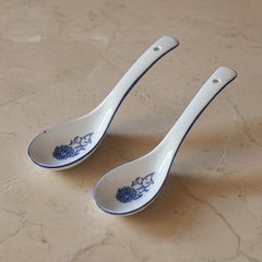 Imperial Blue Serving (Soup) Spoons ~ Set of 2