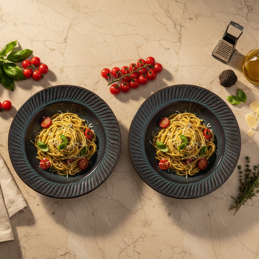 Verdant Ridge Pasta Plates ~ Set of 2