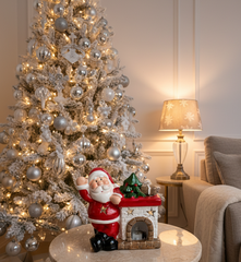 Santa’s Holiday Fireplace (with LED Lights)