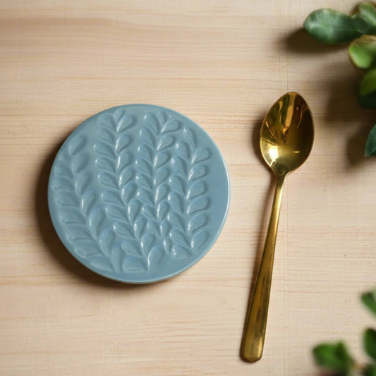 Sapphire Leaf Coasters