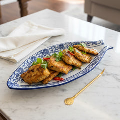 The Imperial Blue Koi Platter