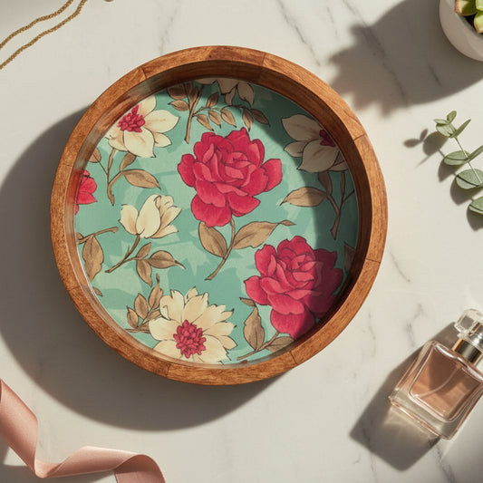 The Crimson Bloom Tray
