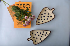 Dotted Bloom Leaf Plates