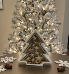 Frosty Christmas Tree (With LED Lights)