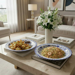 Imperial Blue Dynasty Deep Serve Platter