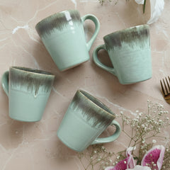 Mist Jade Mugs ~ Set of 4