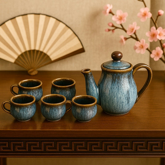 The Oriental Sapphire Tea Set