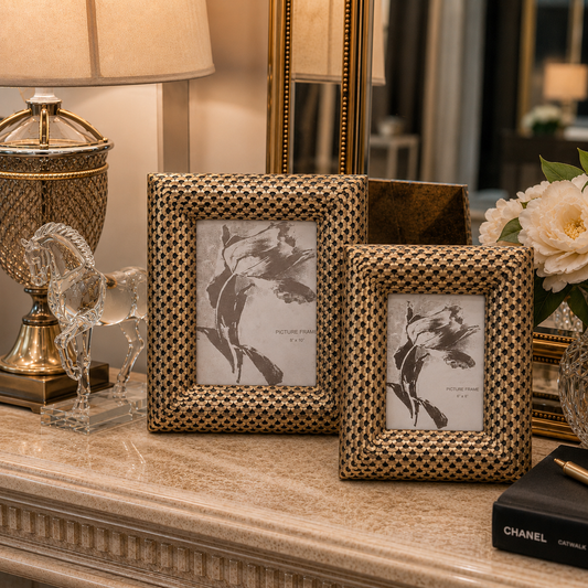 Heritage Mother Of Pearl Heirloom Photo-frame ~ Set of 2