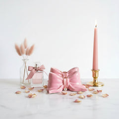 The Rosette Bow Candlestand Duo