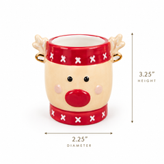 Rudolph Reindeer Mini Candle Holder