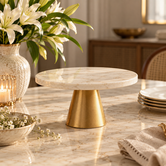 Ivory Luxe Cake Stand