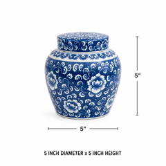Blue Dynasty Royale Jar ~ Set of 2
