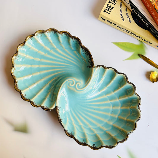 Ocean Whisper Twin Shell Platter
