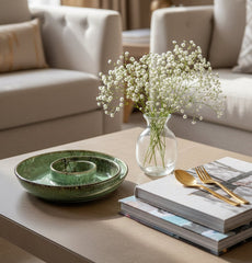 Mist Jade Swirl Platter