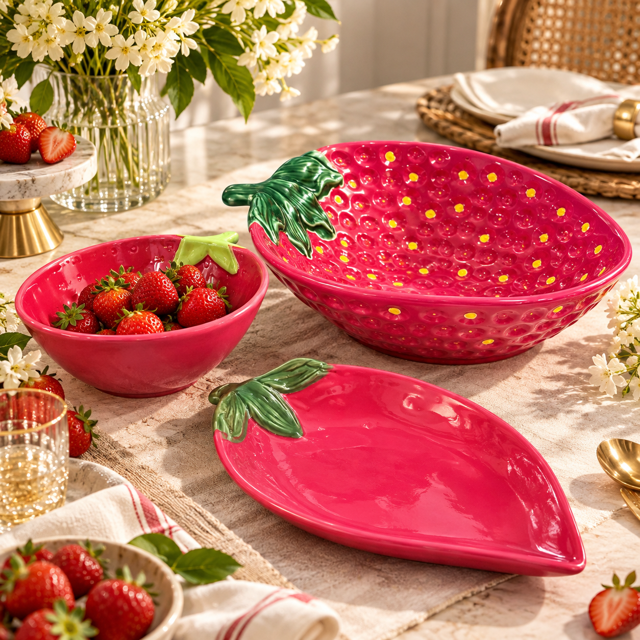 Berry Blast Serve-ware ~ Set of 3