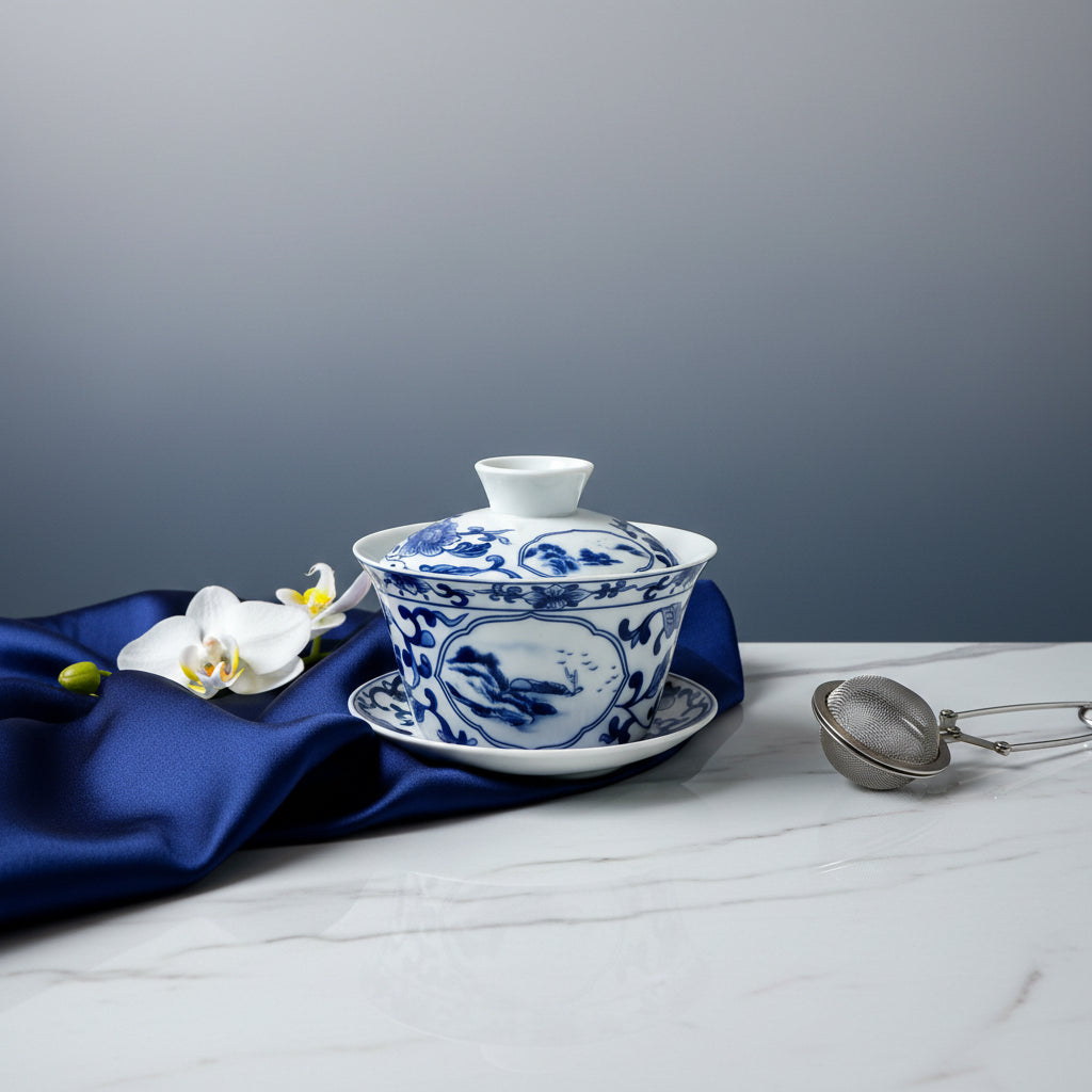Imperial Blue Dynasty Soup Bowls