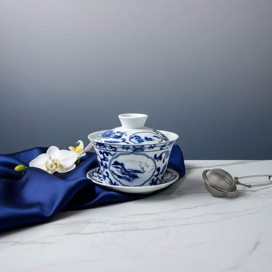 Imperial Blue Dynasty Soup Bowls