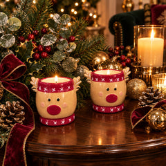 Rudolph Reindeer Mini Candle Holder