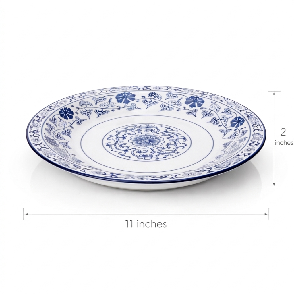 Imperial Blue Dynasty Deep Serve Platter