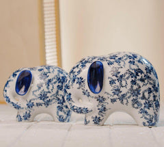 Imperial Blue Majesty Elephant ~ Set of 2