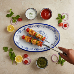 Imperial Blue Dynasty Oval Platter