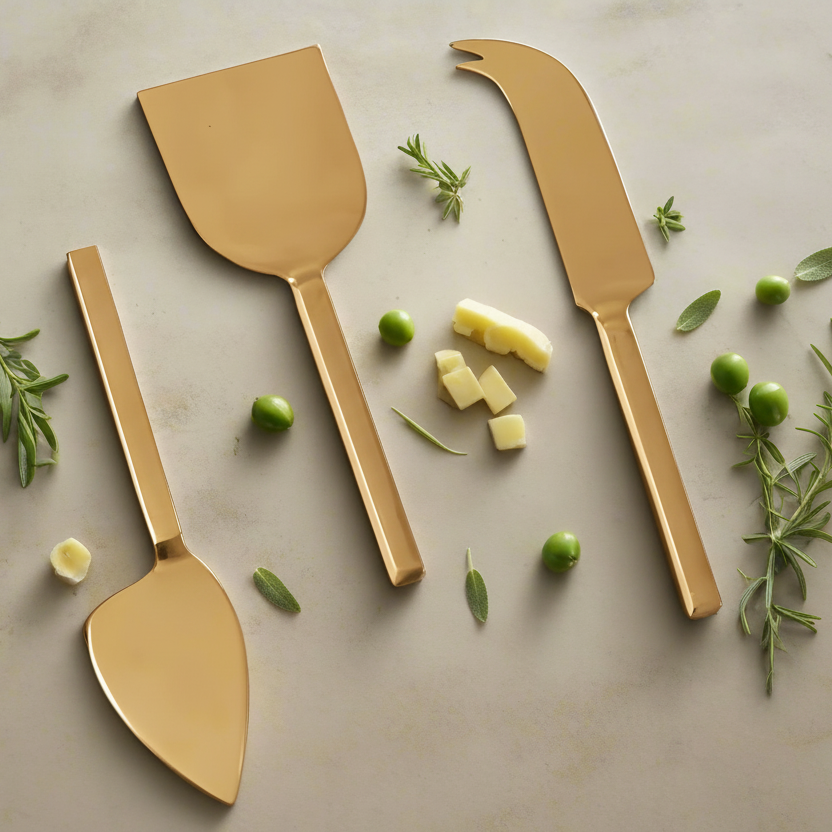 The Auric Cheese Knife Set